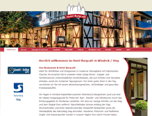 Tablet Screenshot of hotel-burgcafe.de